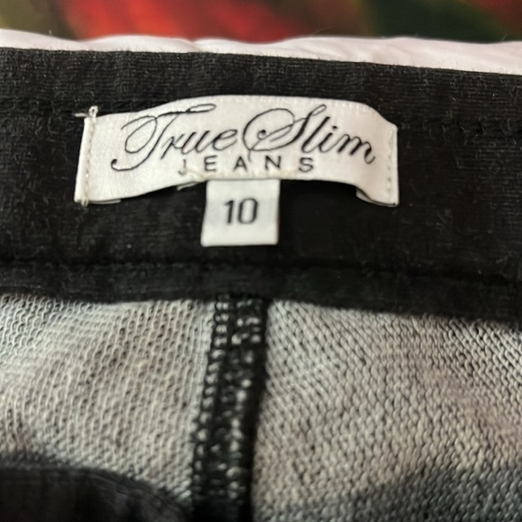 New with tags Jean leggings black size 10 dressy capris - Picture 4 of 10